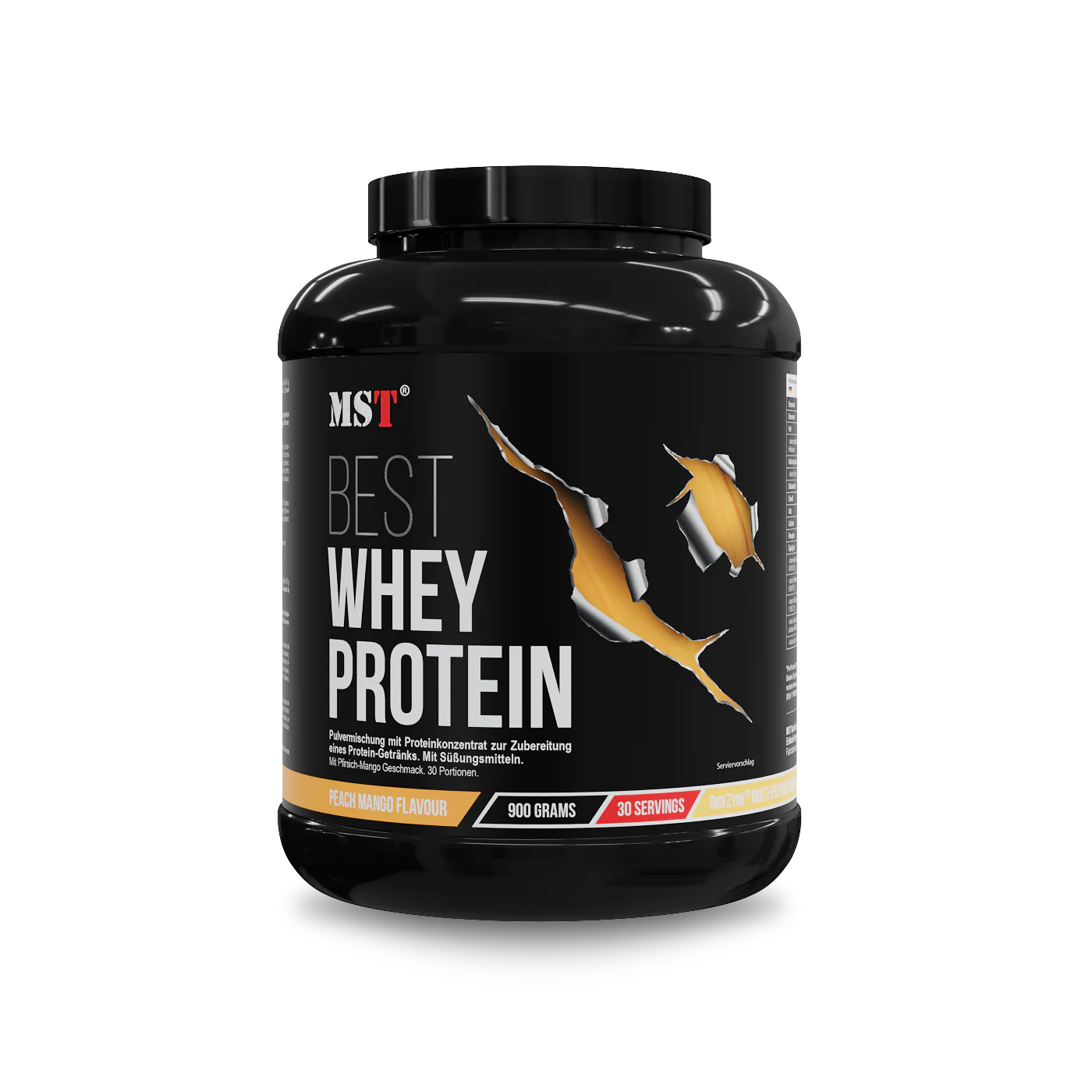 Protein Best Whey + Enzyme 900 g Mango peach - Image 2