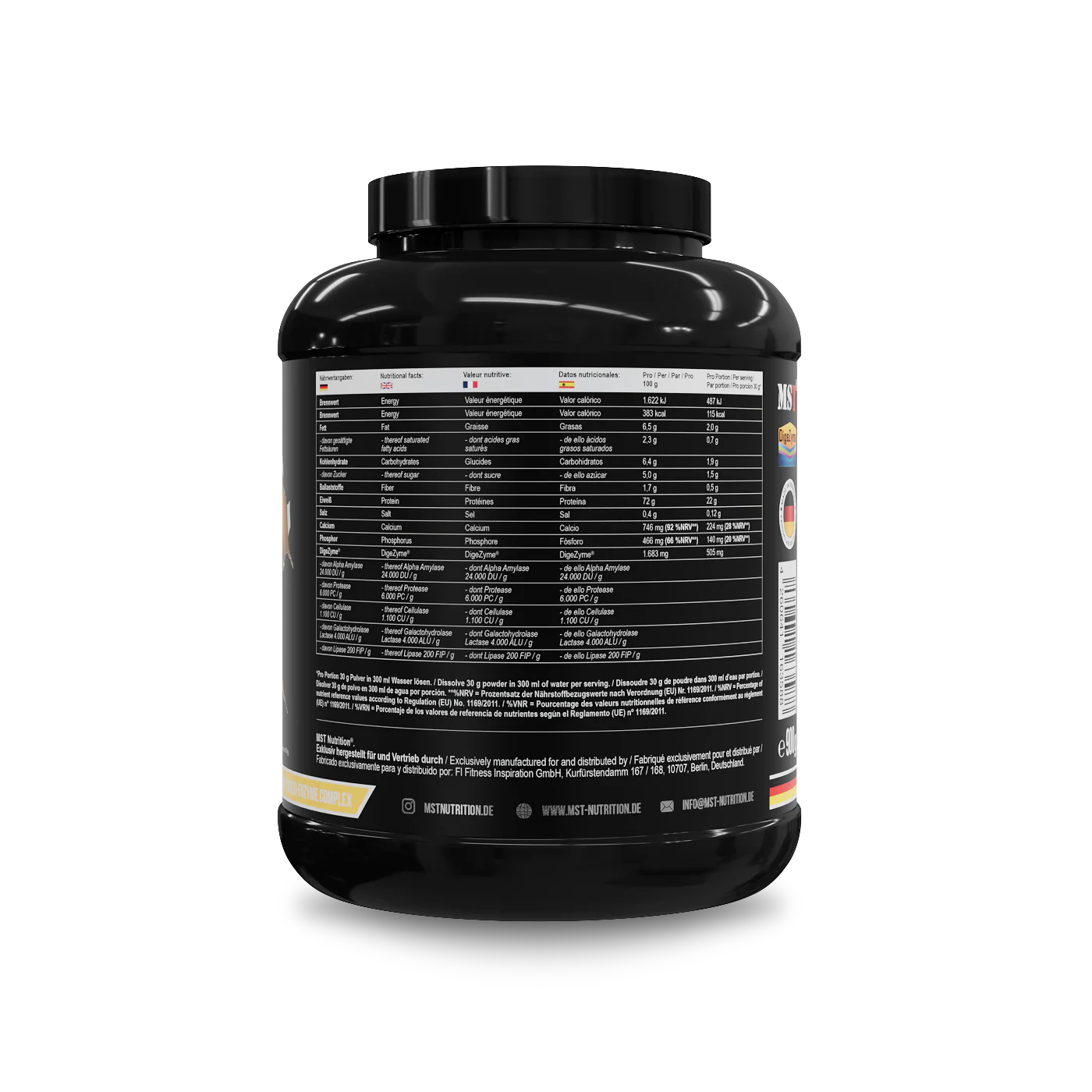 Protein Best Whey + Enzyme 900 g Mango peach - Image 3