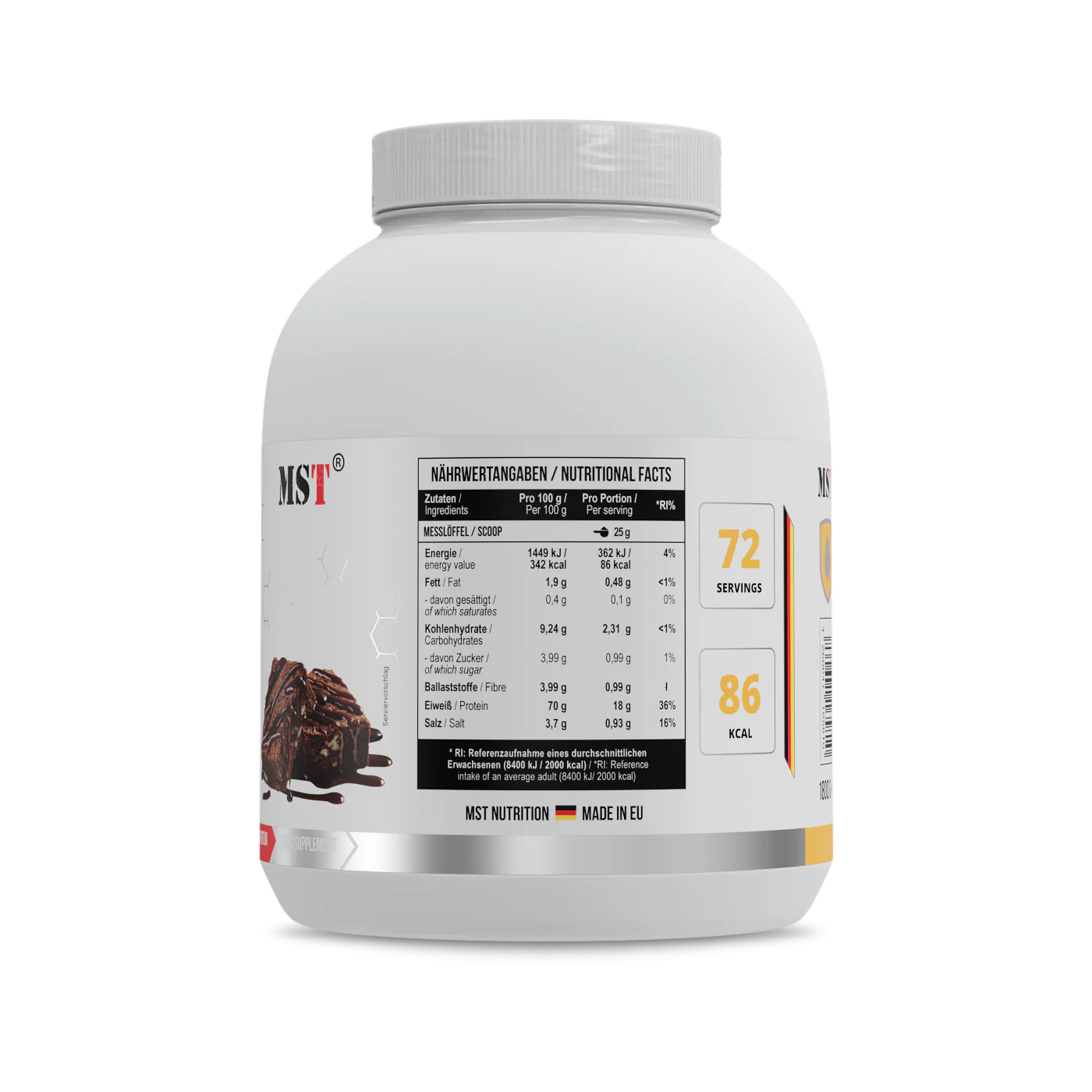 MST Protein EGG White 1800 g Brownie - Image 2