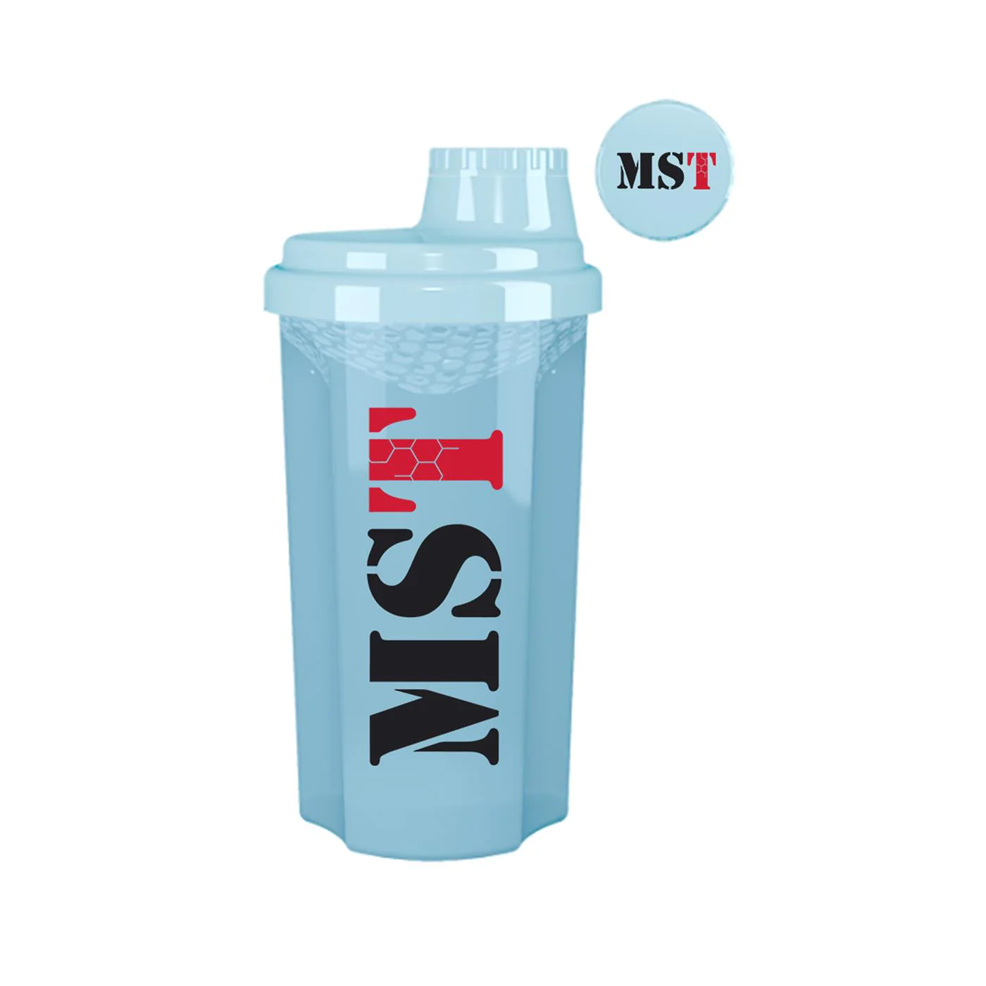 Shaker 700 ml Transparent Columbia blue - Image 2