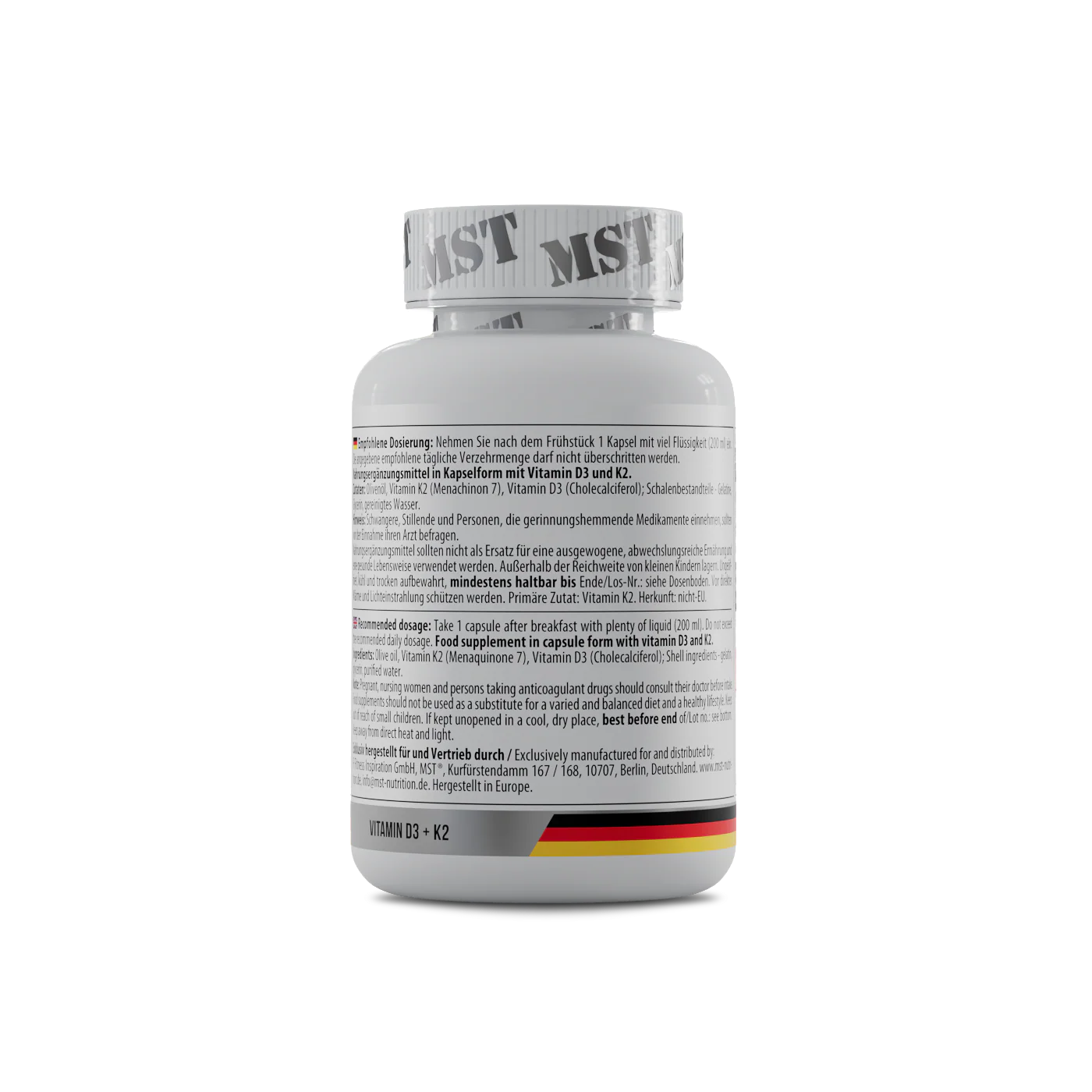 Vitamin D3 + K2 MK7 120 Caps - Image 3
