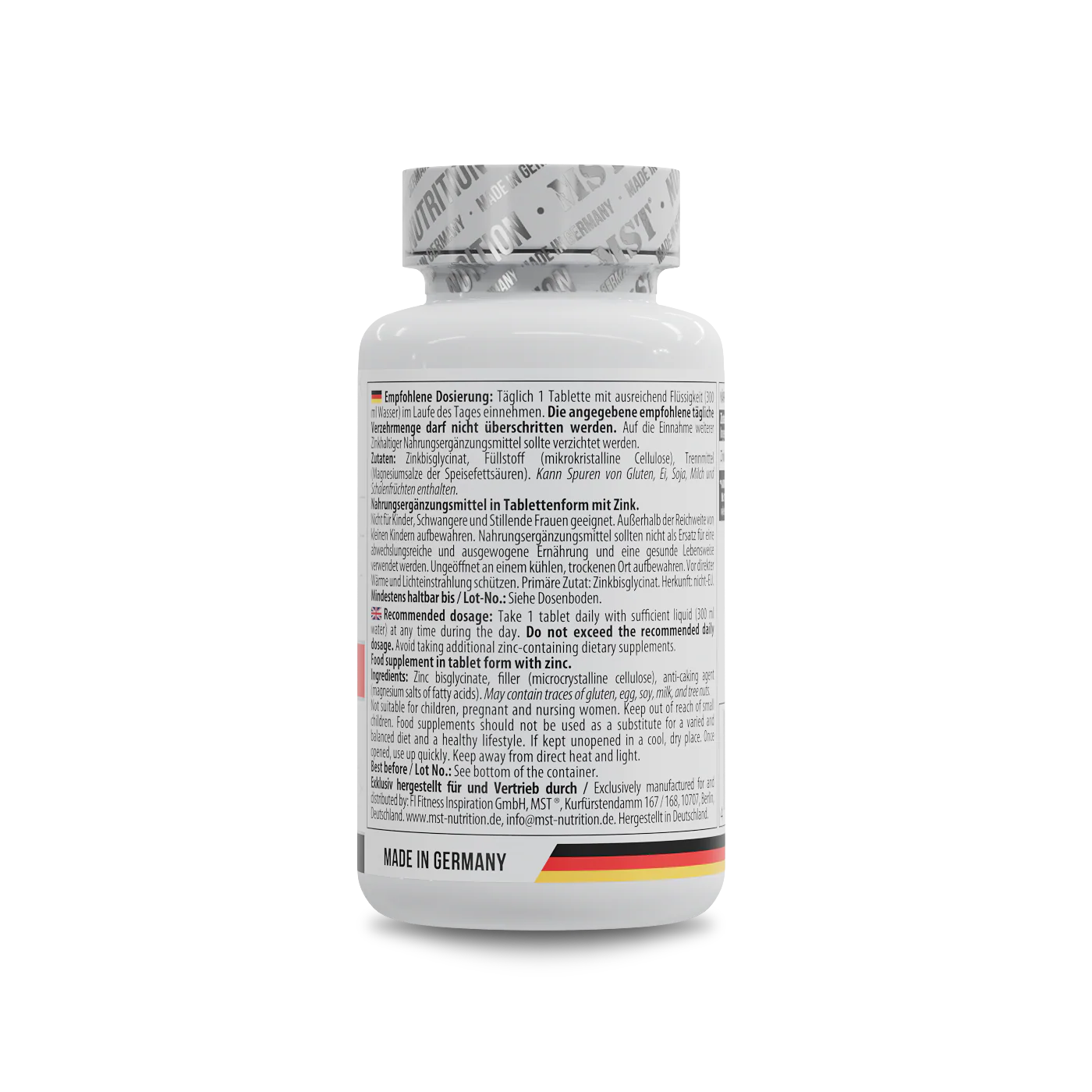 Zinc Chelate Bisglycinate 180 Tabletten - Image 3