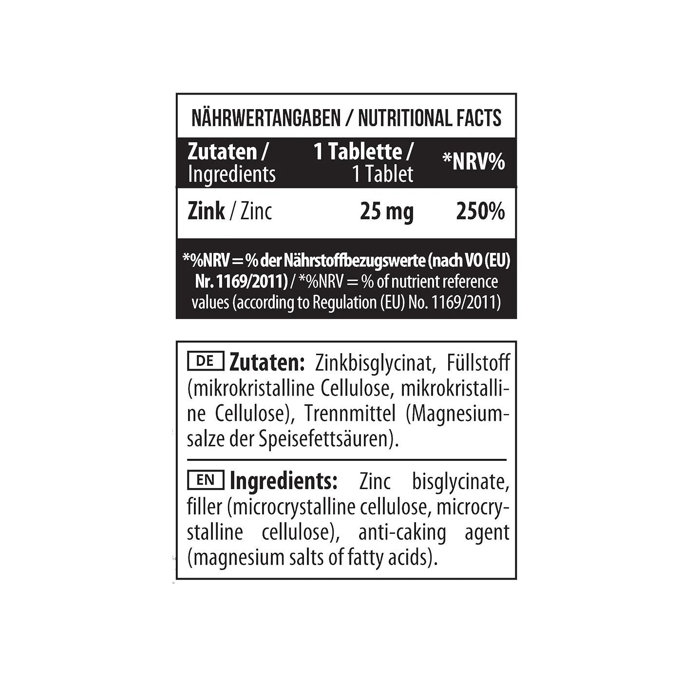 Zinc Chelate Bisglycinate 90 Tabletten - Image 4